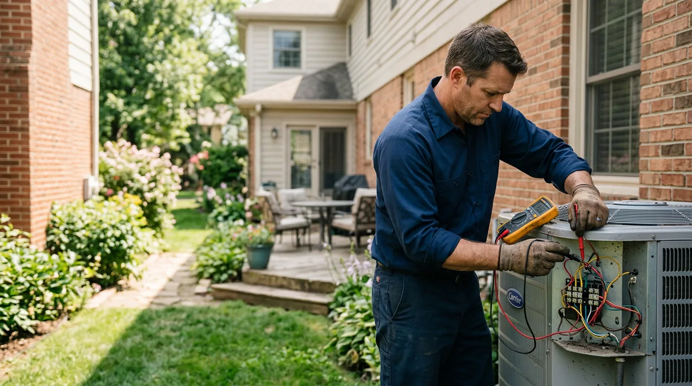 HVAC technician working near Arcadia, WI